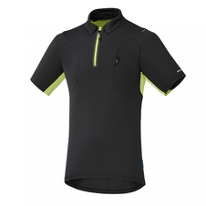 Dres krátký pánský Shimano Polo Shirt černý