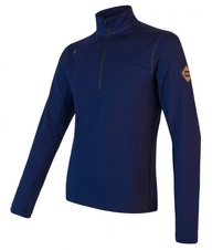 Mikina pánská SENSOR MERINO UPPER zip deep blue