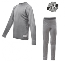 Komplet juniorský SENSOR MERINO ACTIVE SET šedý